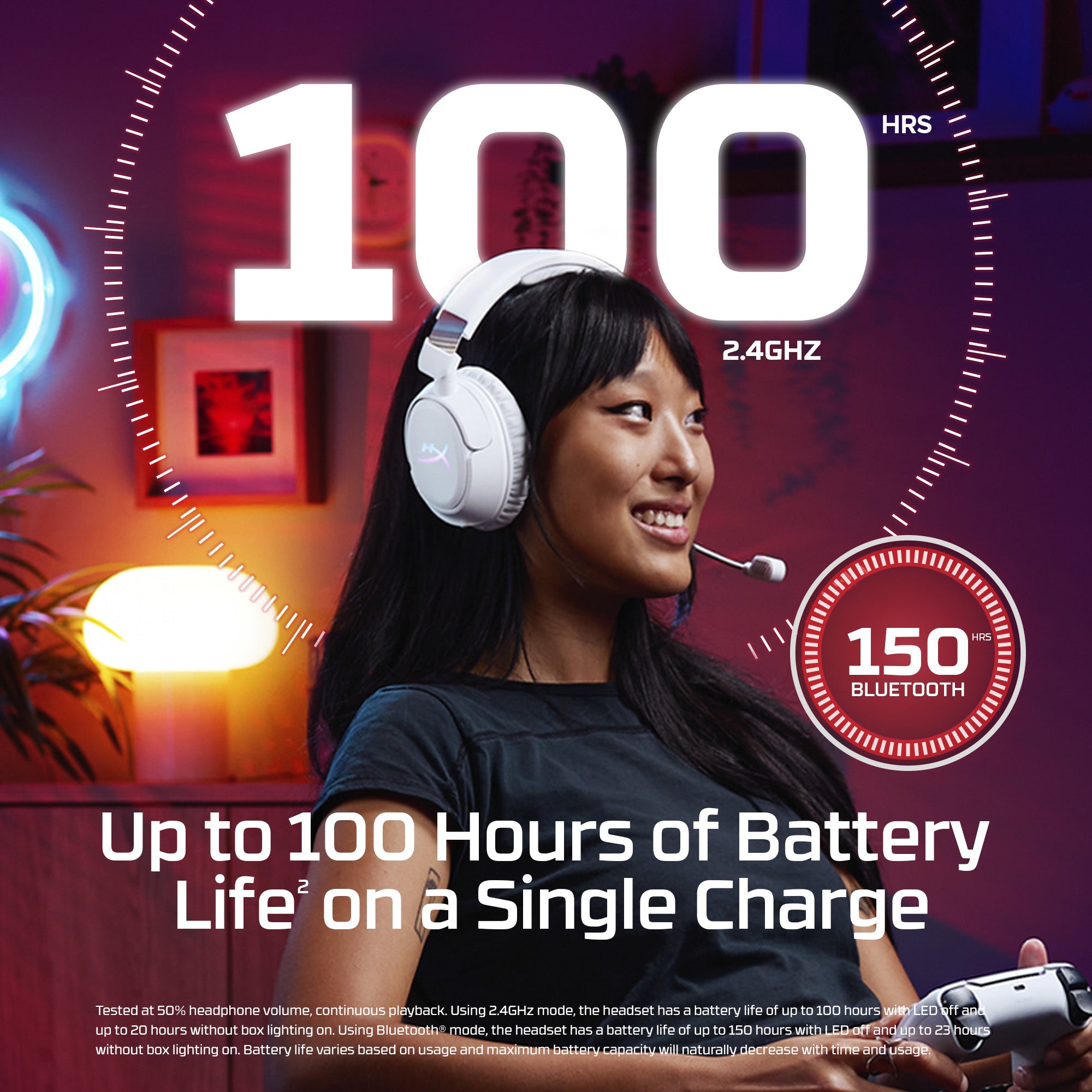 HyperX Cloud Flight 2 - Wireless Gaming Headset (Black) - 03