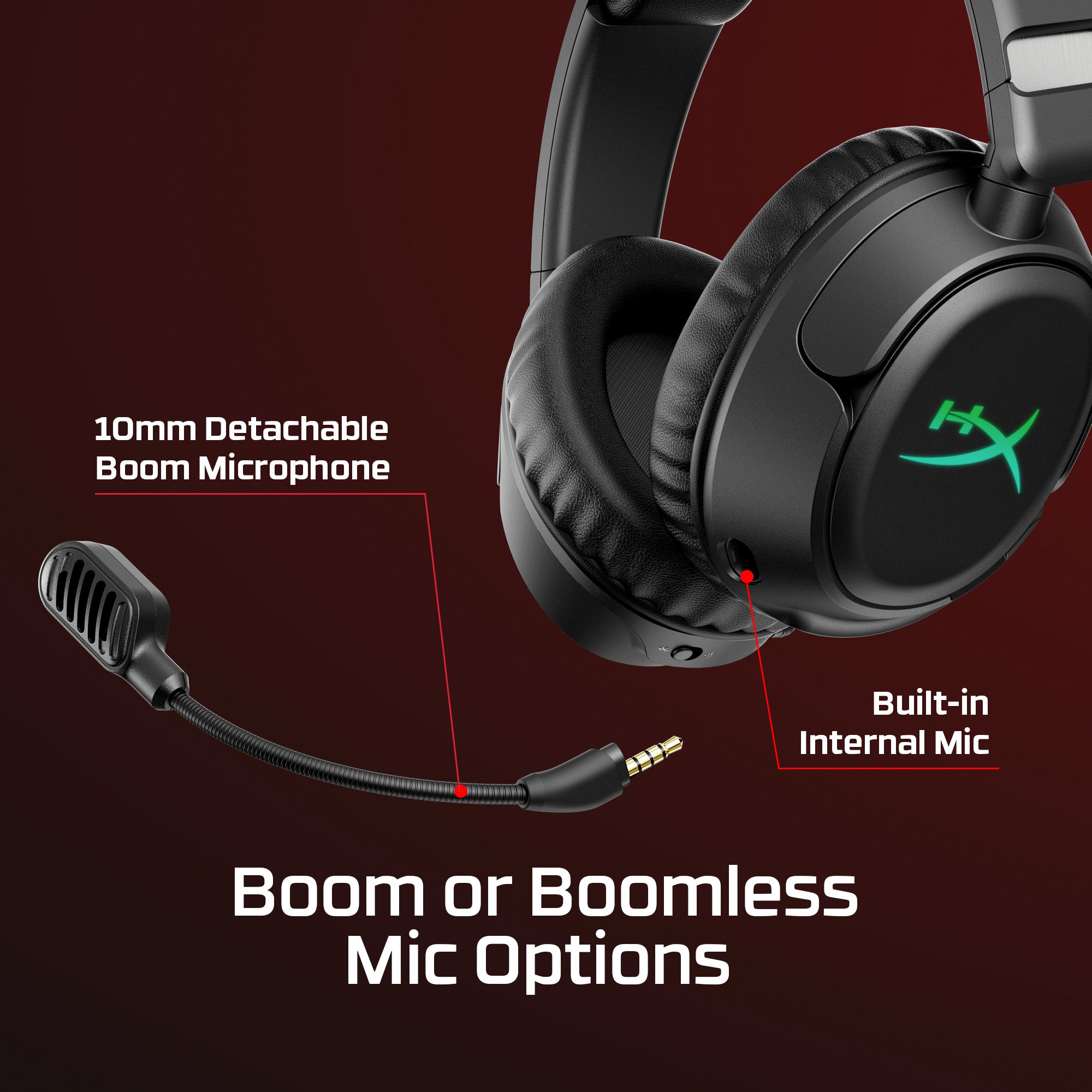 HyperX CloudX Flight 2 - Wireless Gaming Headset (Black) - Xbox - 08