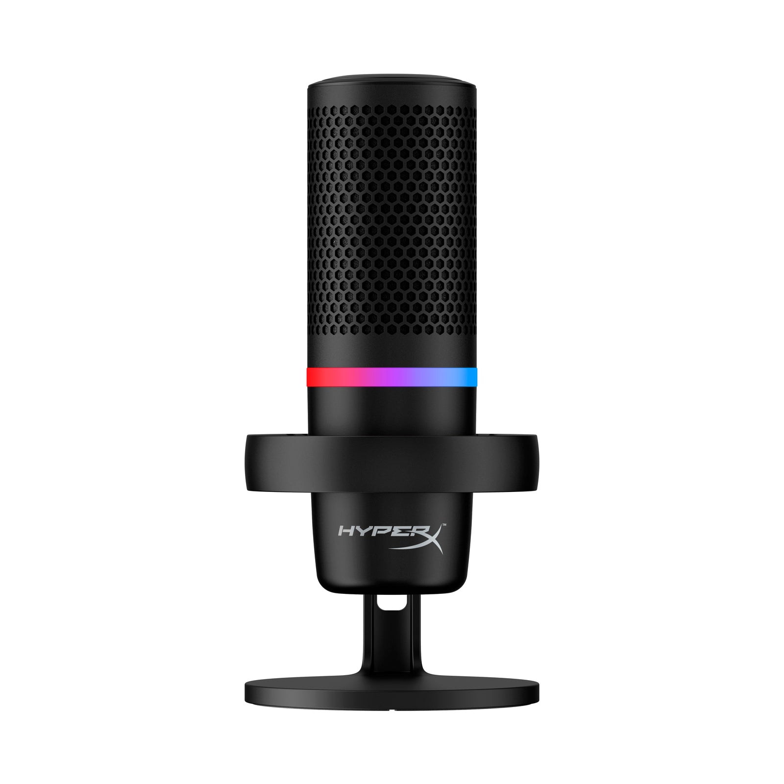 HyperX DuoCast - USB Microphone (Black) - RGB Lighting - Black