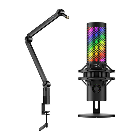 HyperX Bundle - QuadCast 2 S + Caster Microphone and Camera Arm