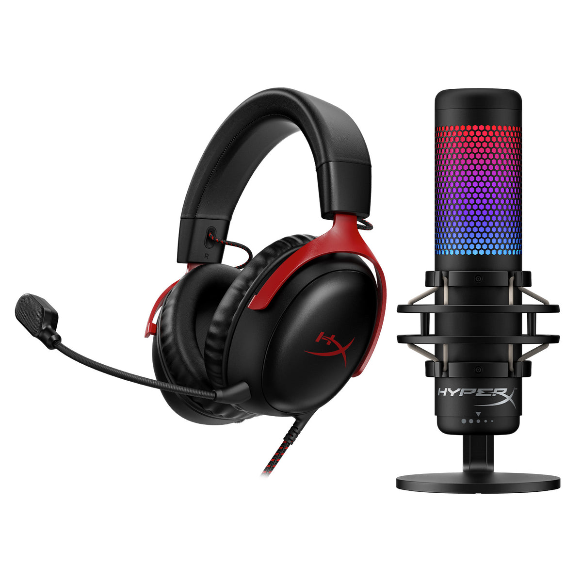 Pack Cloud III filaire (noir-rouge) + QuadCast S