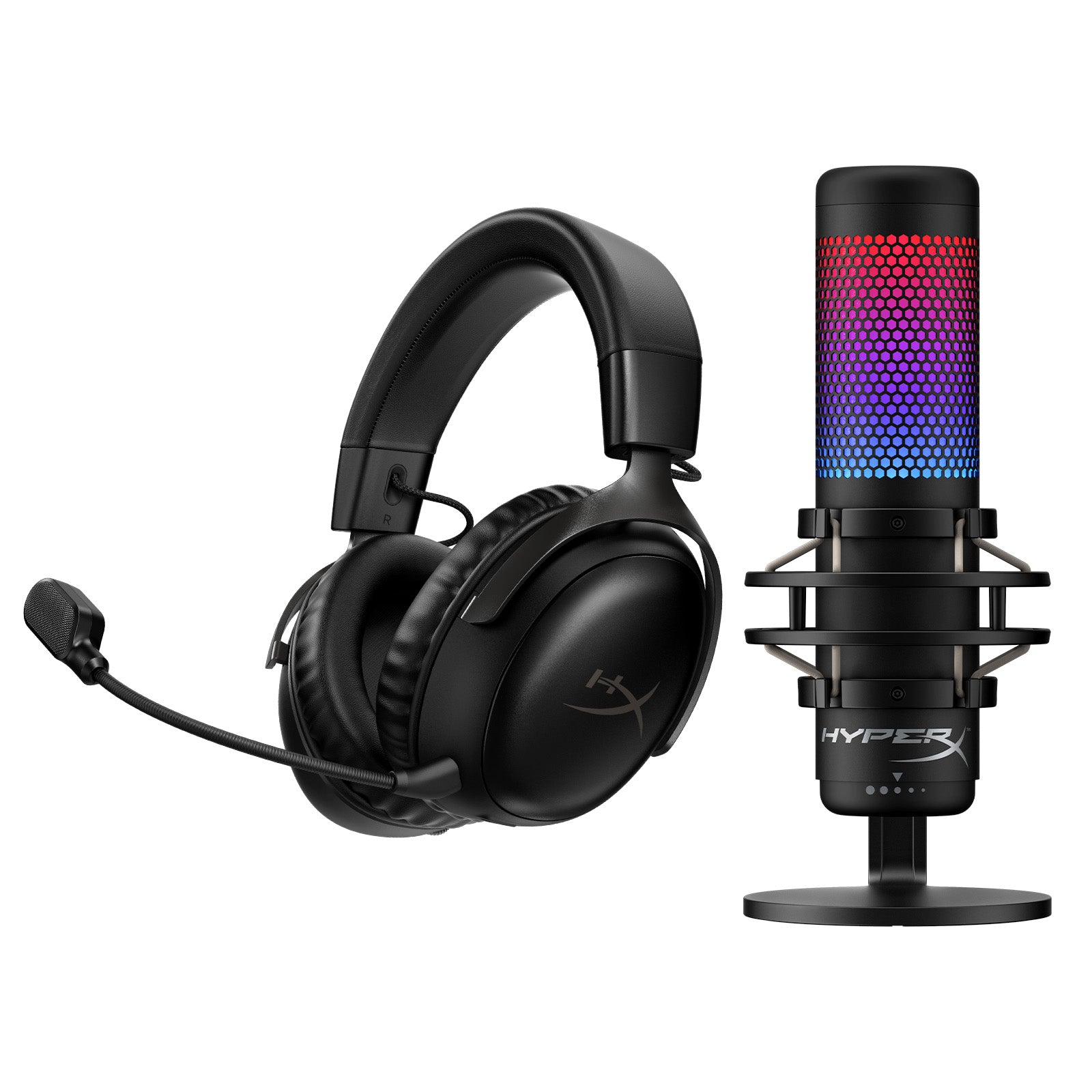 Pack HyperX : casque sans fil Cloud III et microphone QuadCast S