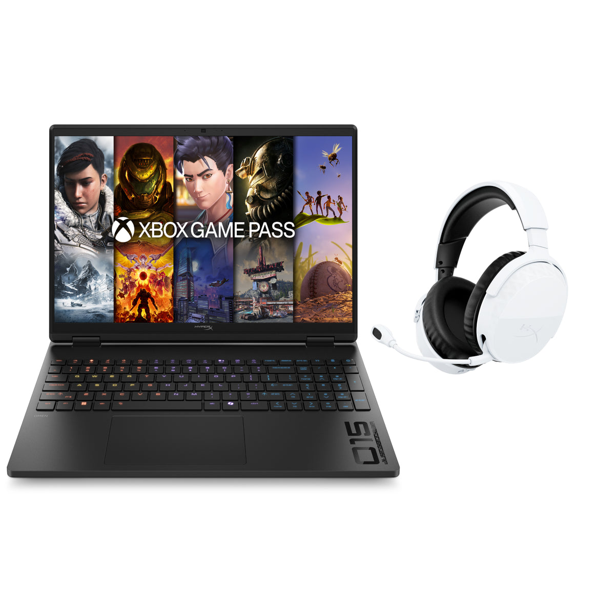 Laptop Bundle - HyperX OMEN 15 inch Gaming Laptop PC 15-gb0020ca + Cloud Stinger 3 Wireless