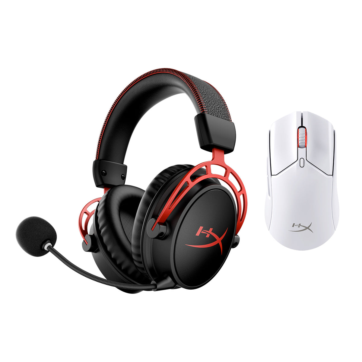 Pack de jeu sans fil : casque sans fil Cloud Alpha et souris sans fil Pulsefire Haste 2