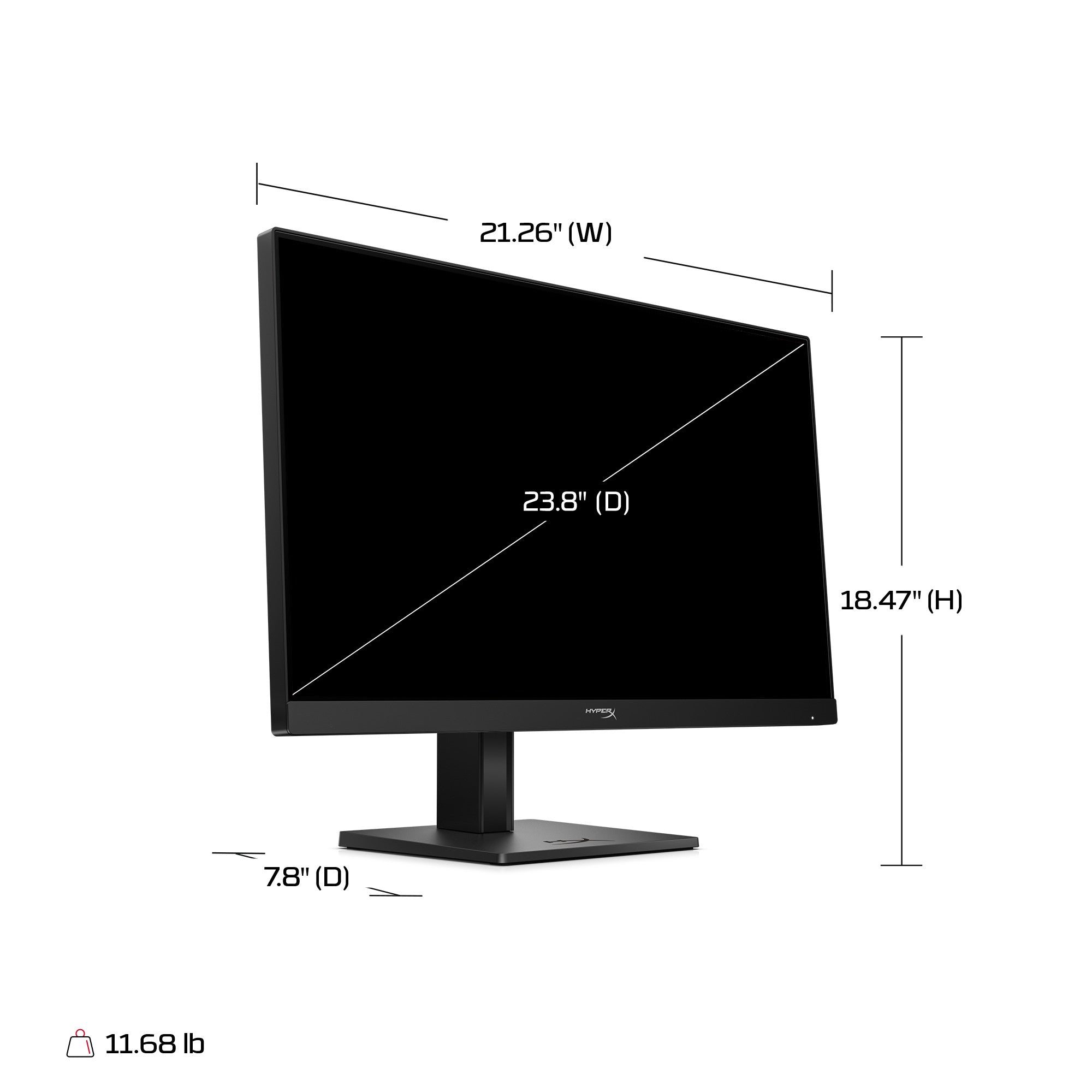 HyperX OMEN 23.8 inch FHD 180Hz Gaming Monitor - OMEN 24 G2 - 08