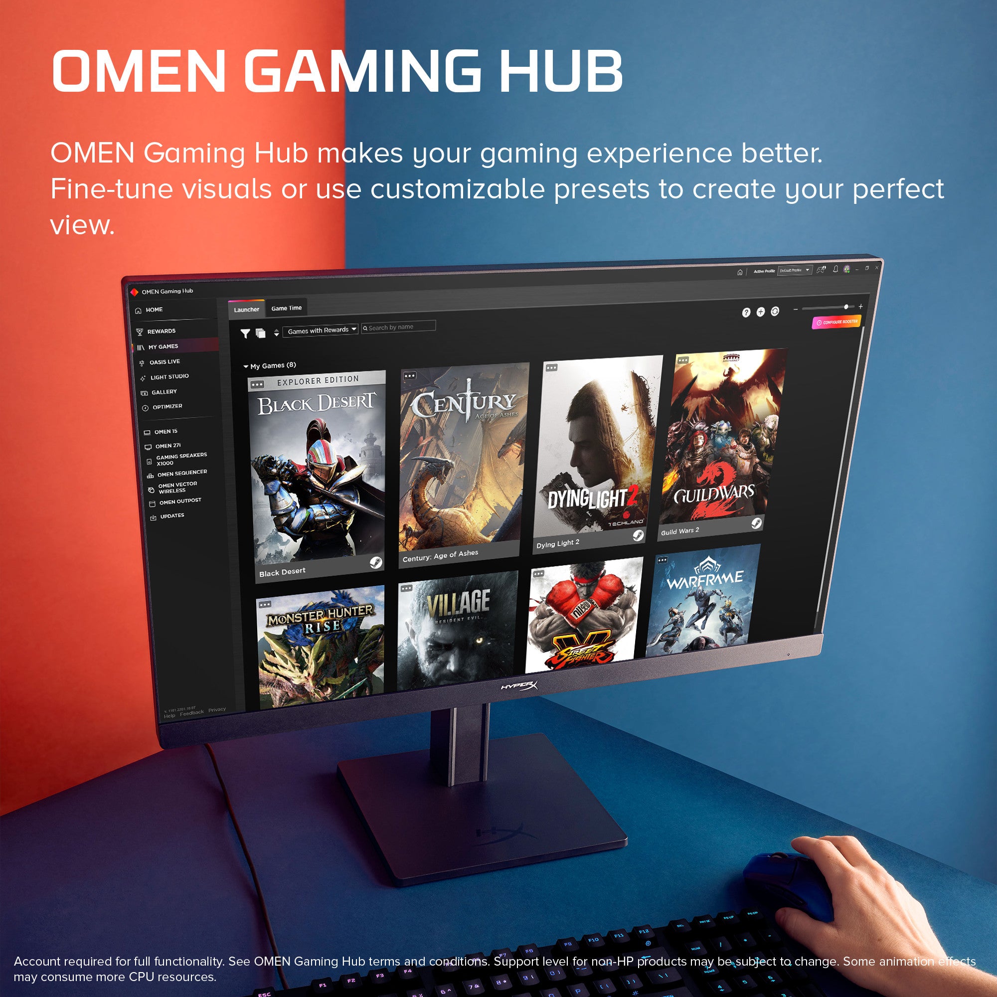 HyperX OMEN 23.8 inch FHD 180Hz Gaming Monitor - OMEN 24 G2 - 04
