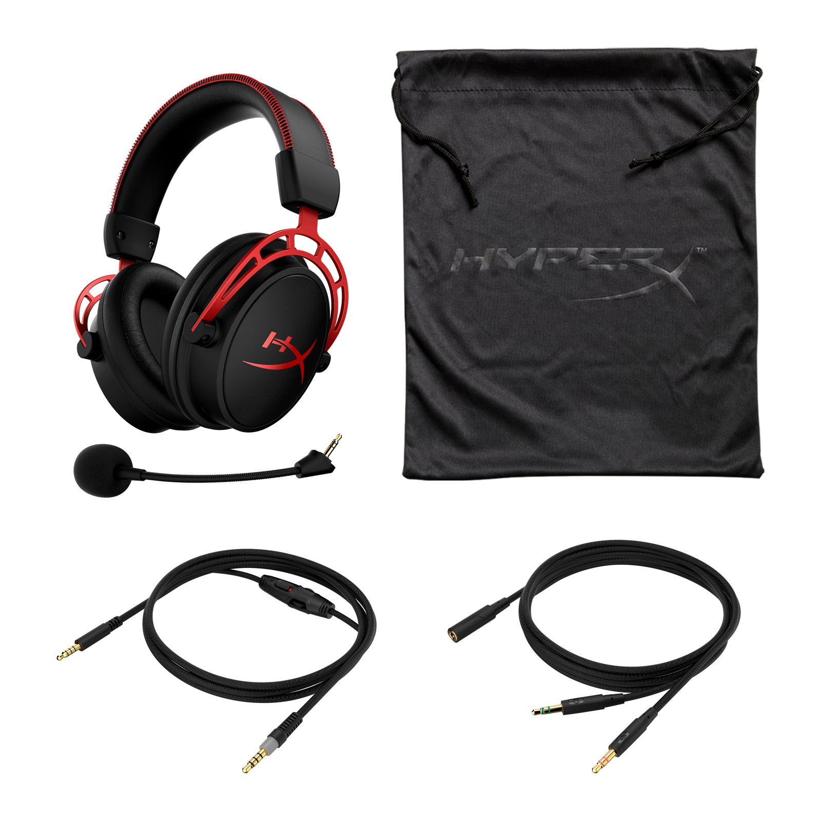HyperX Cloud Alpha - Gaming Headset (Black-Red) - 01