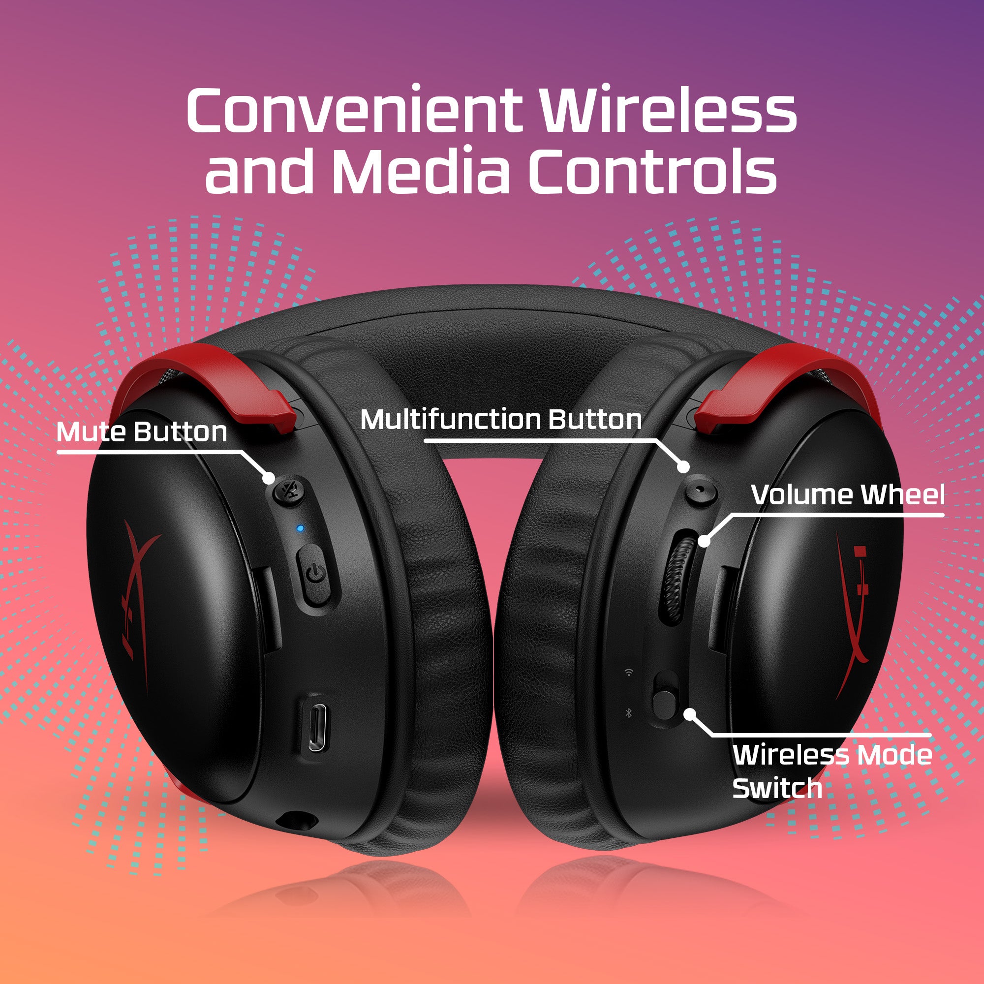 HyperX Cloud III S Wireless - Gaming Headset (Black) - 09