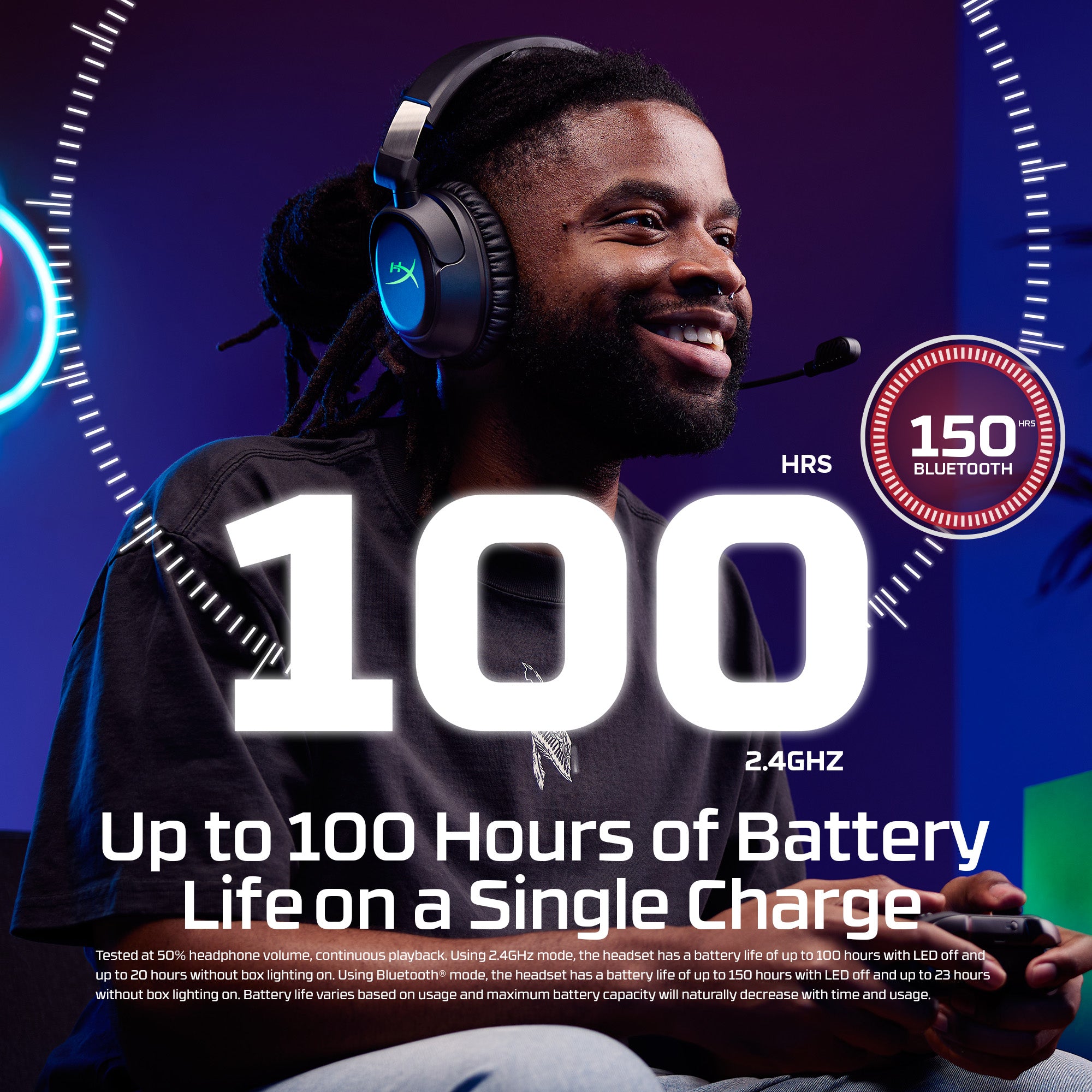 HyperX CloudX Flight 2 - Wireless Gaming Headset (Black) - Xbox - 04