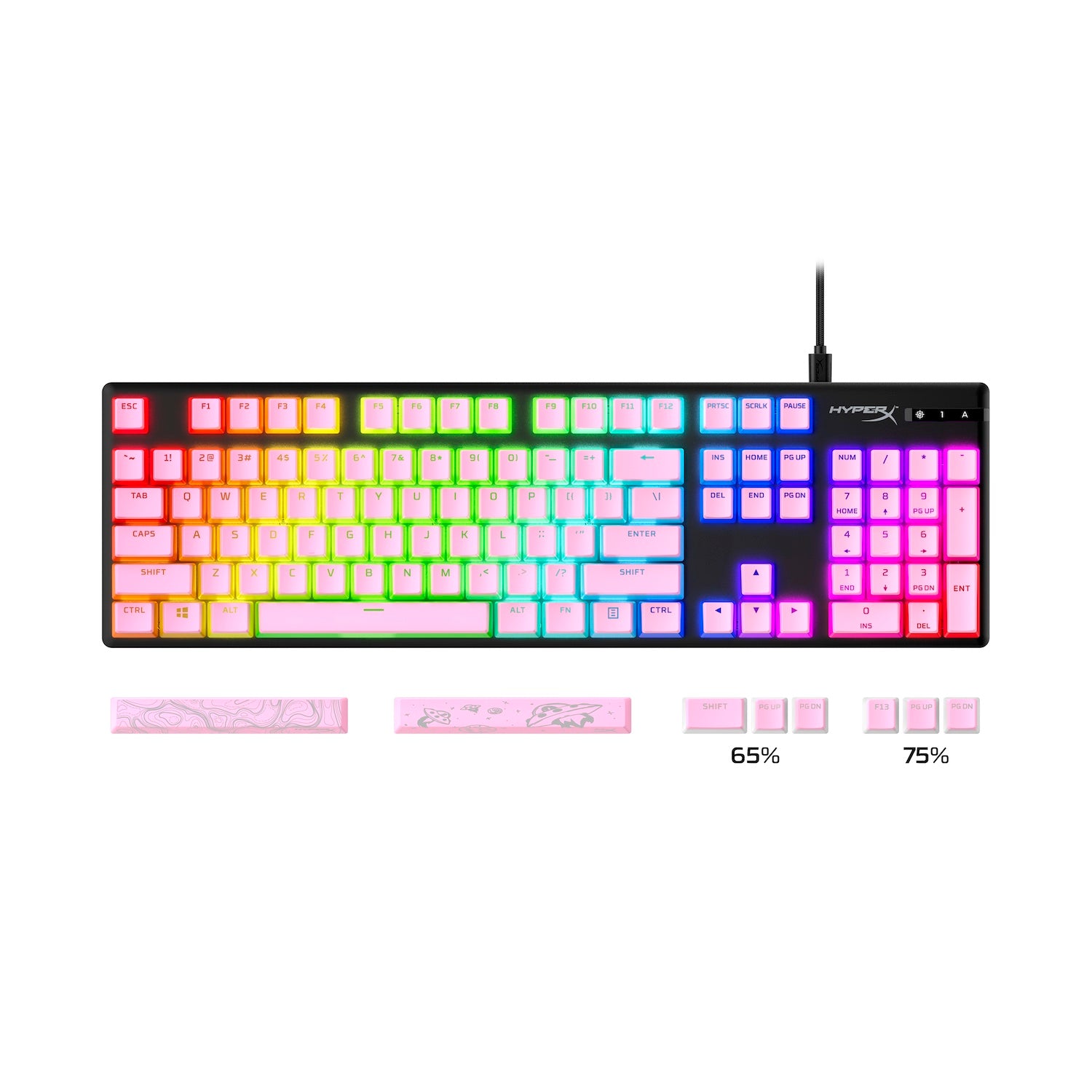Hyperx Keycaps Custom Pudding Keycaps 2 - Full Key Set