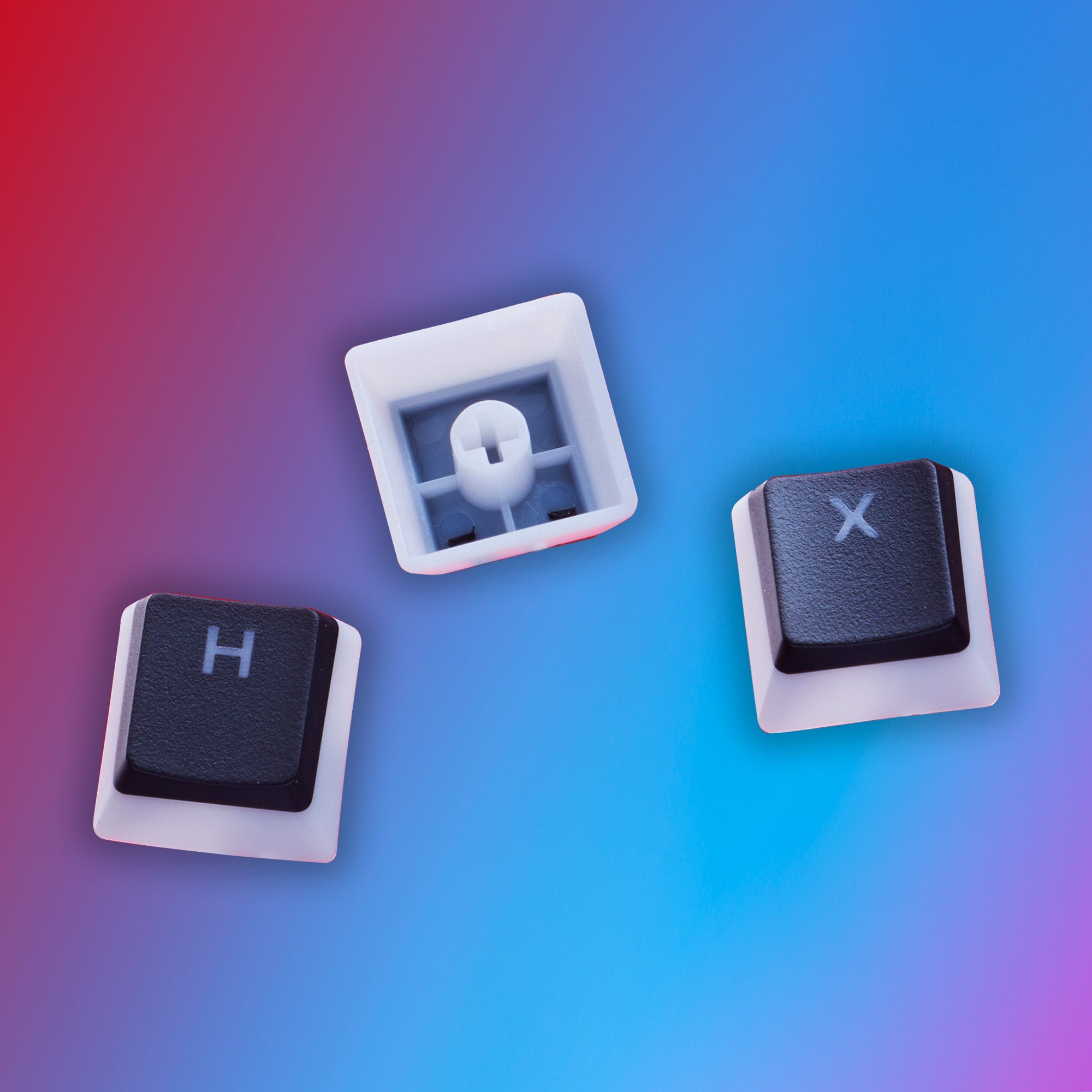 Durable Double Shot PBT keycaps.