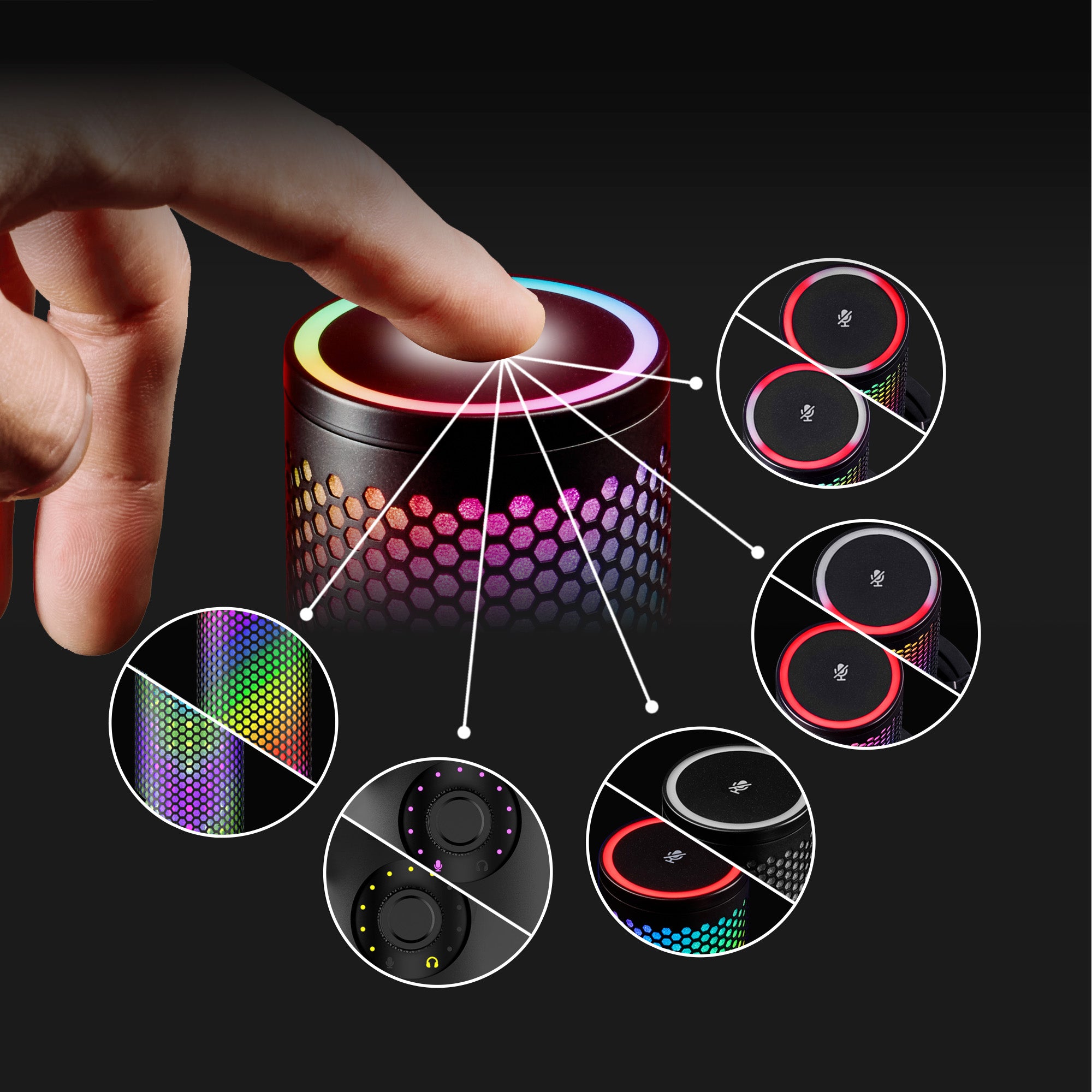 Mic Status LED Indicators