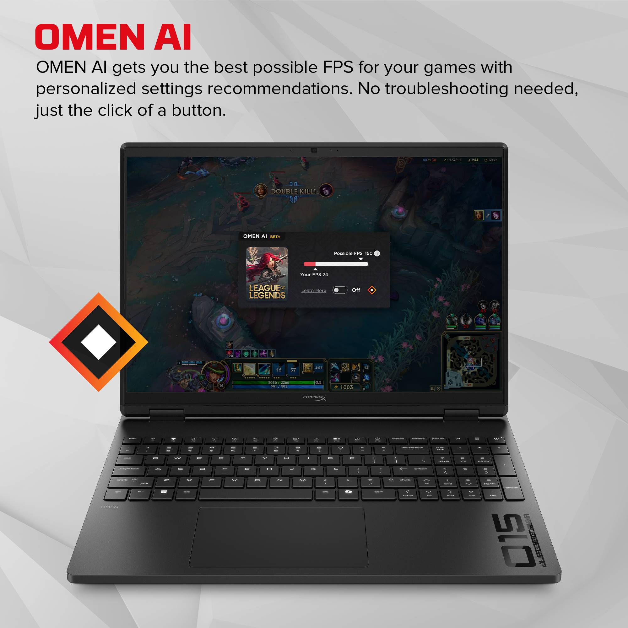 HyperX OMEN 15 inch Gaming Laptop PC 15-gb0000ca - 03