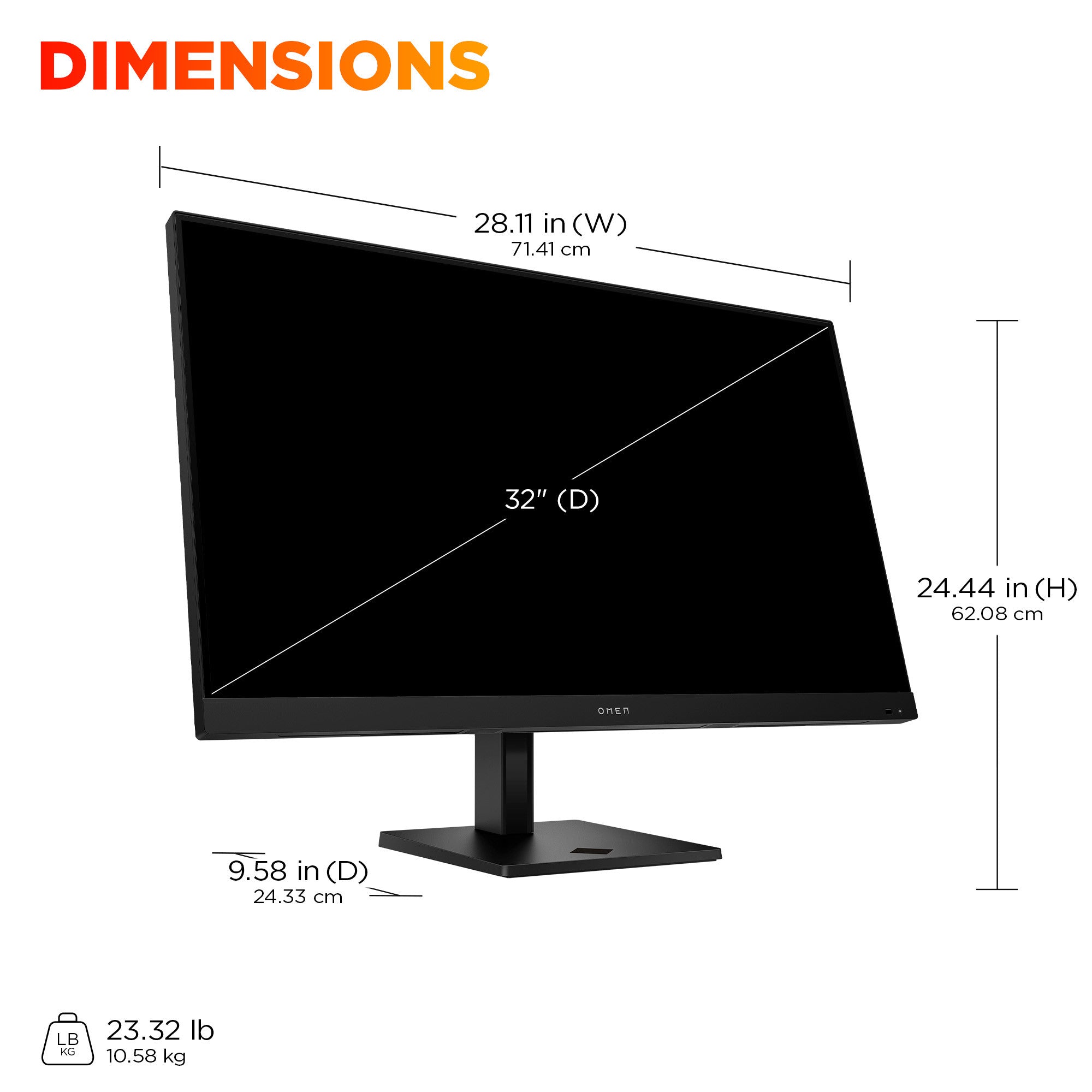 OMEN by HP 31.5 inch UHD 144Hz Smart Gaming Monitor  - OMEN 32x - 11