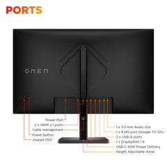 OMEN by HP 31.5 inch UHD 144Hz Smart Gaming Monitor  - OMEN 32x - 12