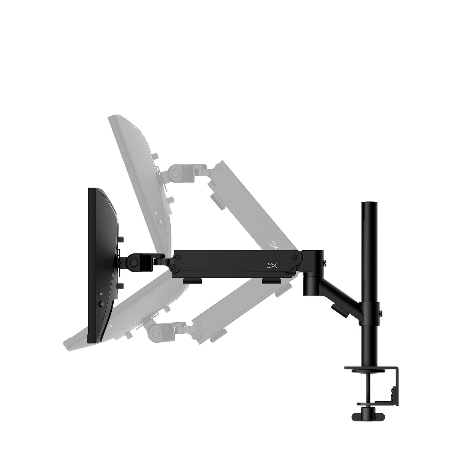 HyperX Armada Single Gaming Mount Side View Showing Mount Movement Low