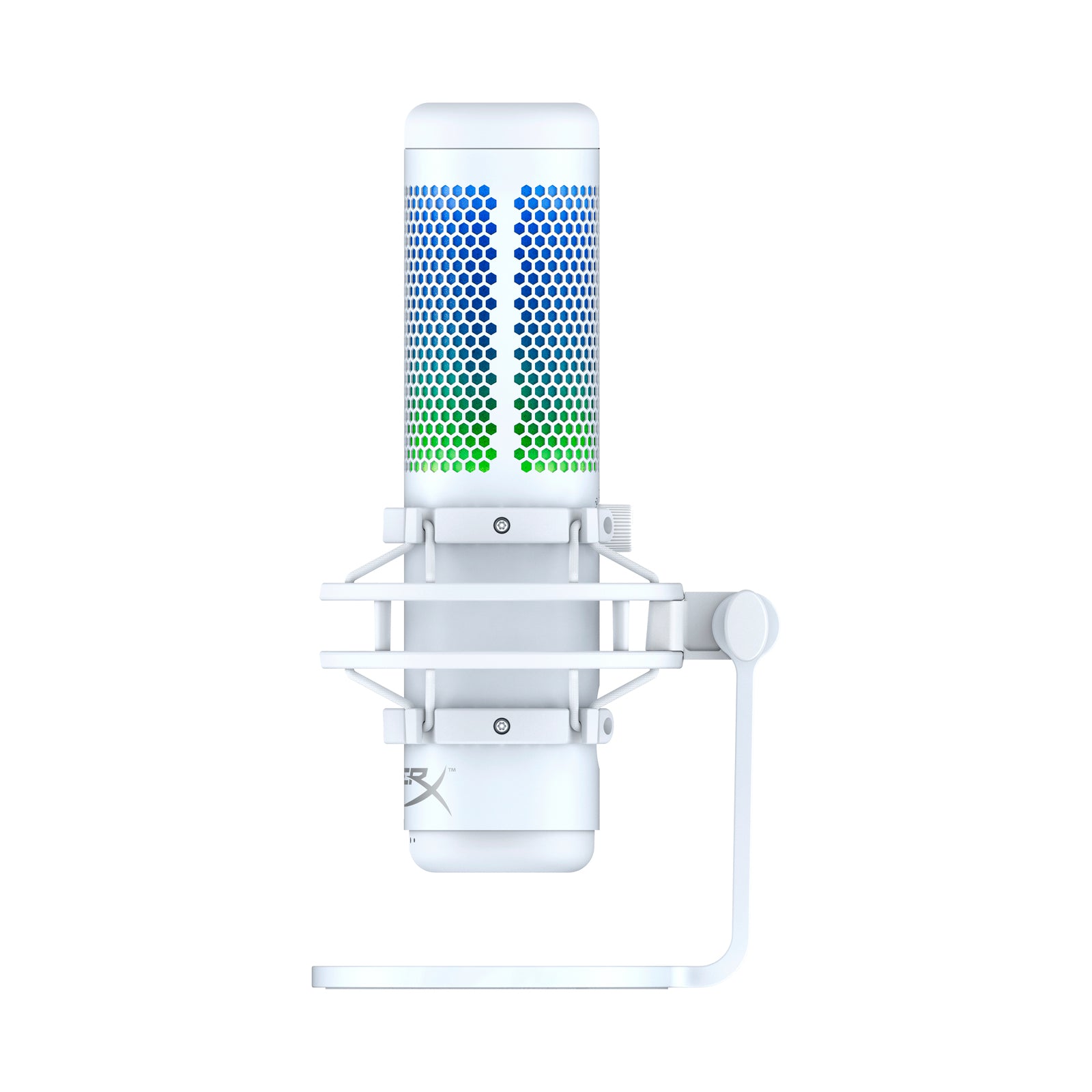HyperX Quadcast S RGB Microphone White Side View