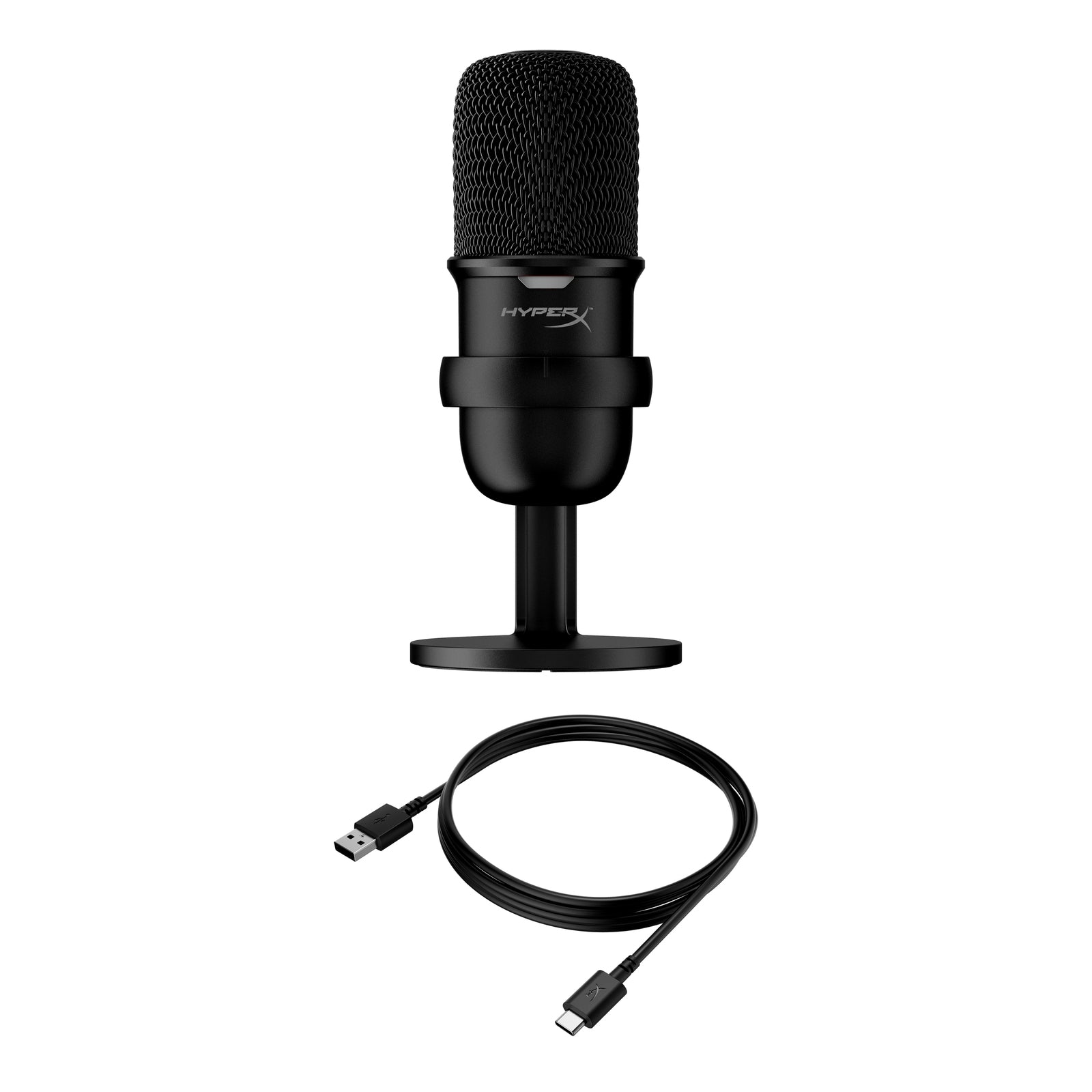 HyperX SoloCast USB Standalone Microphone for USB Content Creators/Gamers  New 196188049495